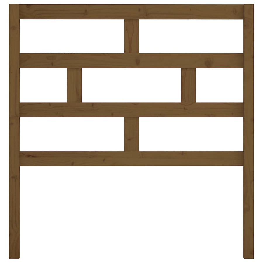 Hoofdbord 96X4X00 Cm Massief Grenenhout 96 x 100 cm Honingbruin