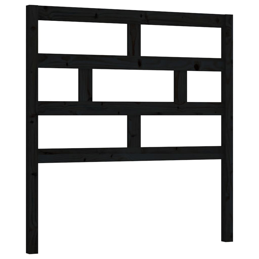 Hoofdbord 06X4X00 Cm Massief Grenenhout 106 x 100 cm Zwart