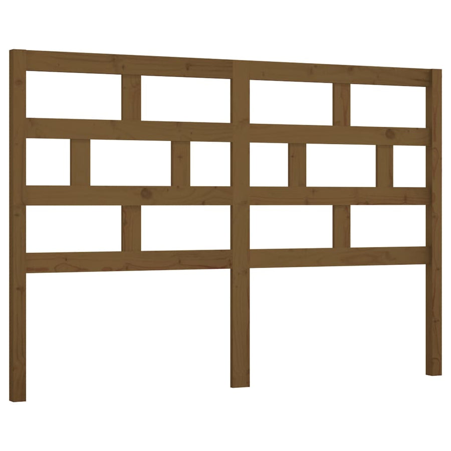 Hoofdbord 26X4X00 Cm Massief Grenenhout 126 x 100 cm Honingbruin