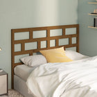 Headboard 126x4x100 cm solid pine honey brown