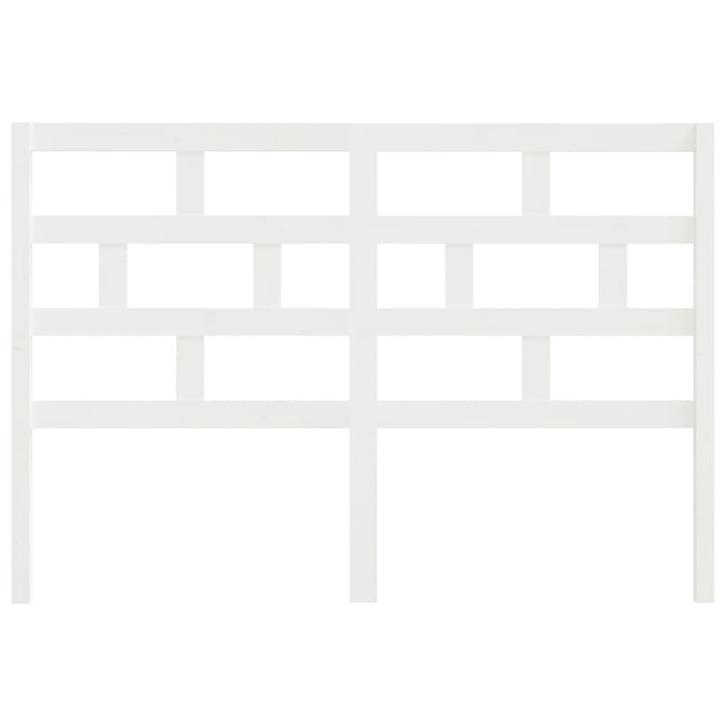 Hoofdbord 4X4X00 Cm Massief Grenenhout 141 x 100 cm Wit