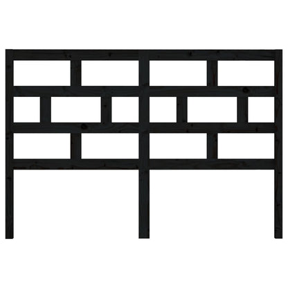 Hoofdbord 4X4X00 Cm Massief Grenenhout 141 x 100 cm Zwart