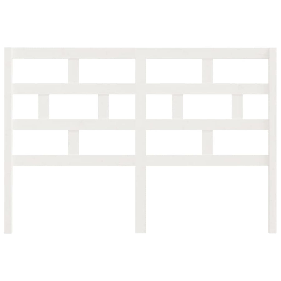 Hoofdbord 146x4x100 cm massief grenenhout wit 146 x 100 cm Wit