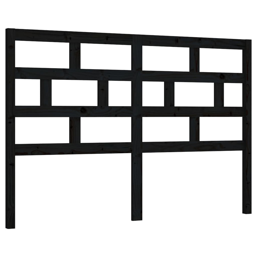 Hoofdbord 56X4X00 Cm Massief Grenenhout 156 x 100 cm Zwart