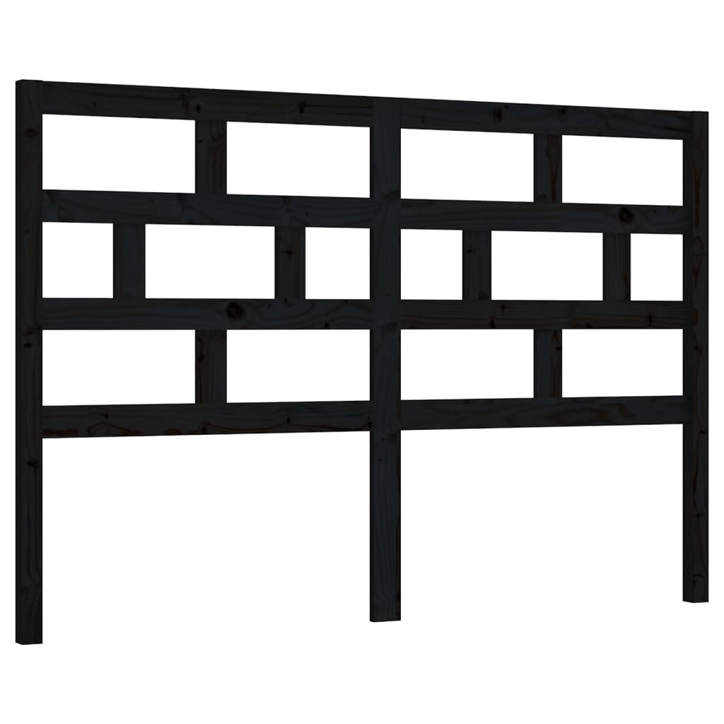 Hoofdbord 66X4X00 Cm Massief Grenenhout 166 x 100 cm Zwart