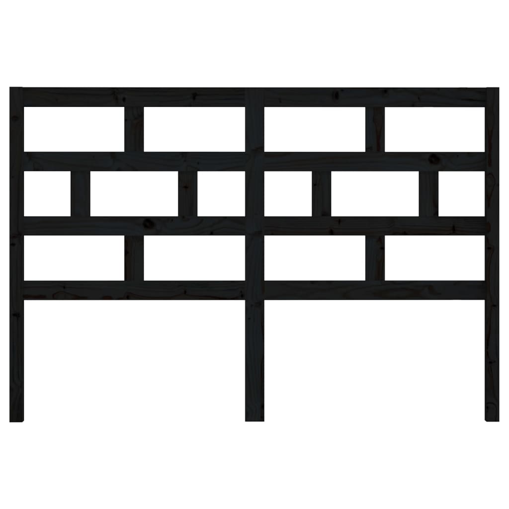 Hoofdbord 66X4X00 Cm Massief Grenenhout 166 x 100 cm Zwart