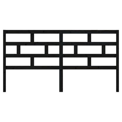 Hoofdbord 86X4X00 Cm Massief Grenenhout 186 x 100 cm Zwart