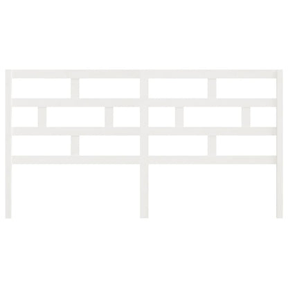Hoofdbord 206X4X00 Cm Massief Grenenhout 206 x 100 cm Wit