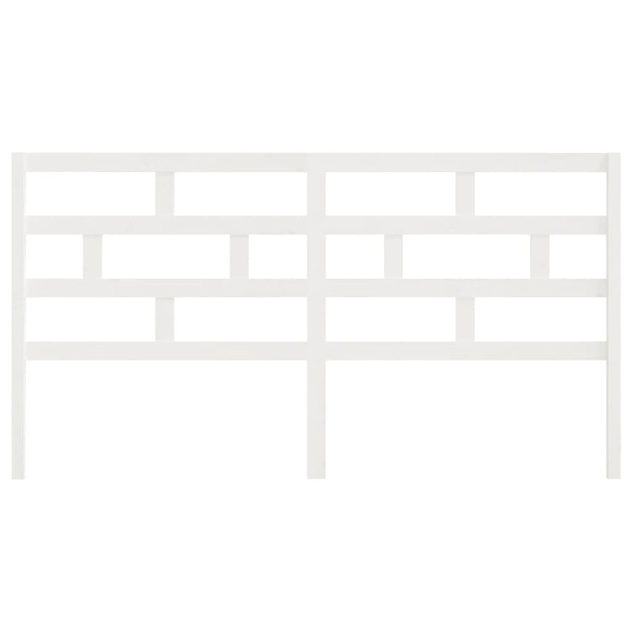 Hoofdbord 206X4X00 Cm Massief Grenenhout 206 x 100 cm Wit