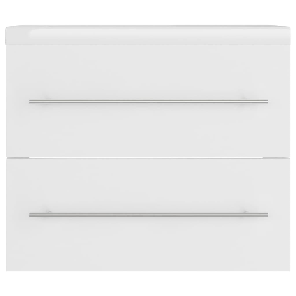 Wastafelkast Met Ingebouwde Wastafel Spaanplaat Wit 60 x 38.5 x 48 cm zonder kraan