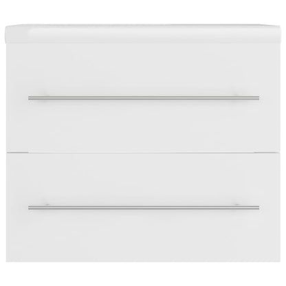 Wastafelkast Met Ingebouwde Wastafel Spaanplaat Wit 60 x 38.5 x 48 cm zonder kraan