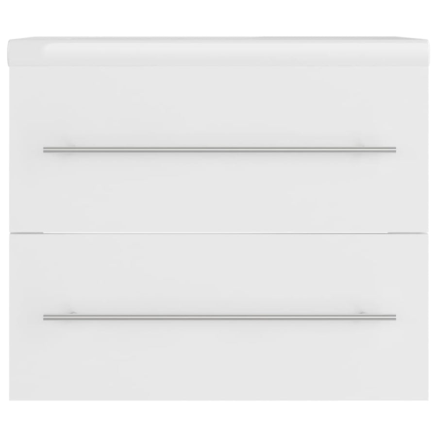 Wastafelkast Met Ingebouwde Wastafel Spaanplaat Wit 60 x 38.5 x 48 cm zonder kraan