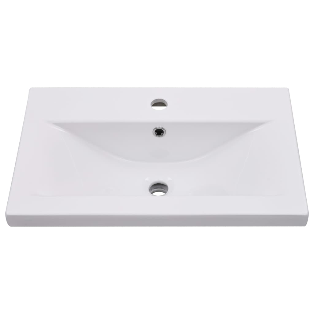 Wastafelkast Met Ingebouwde Wastafel Spaanplaat Wit 60 x 38.5 x 48 cm zonder kraan