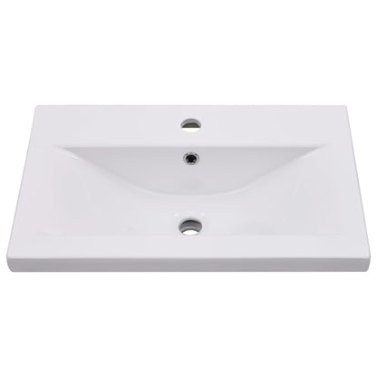 Wastafelkast Met Ingebouwde Wastafel Spaanplaat Wit 60 x 38.5 x 48 cm zonder kraan