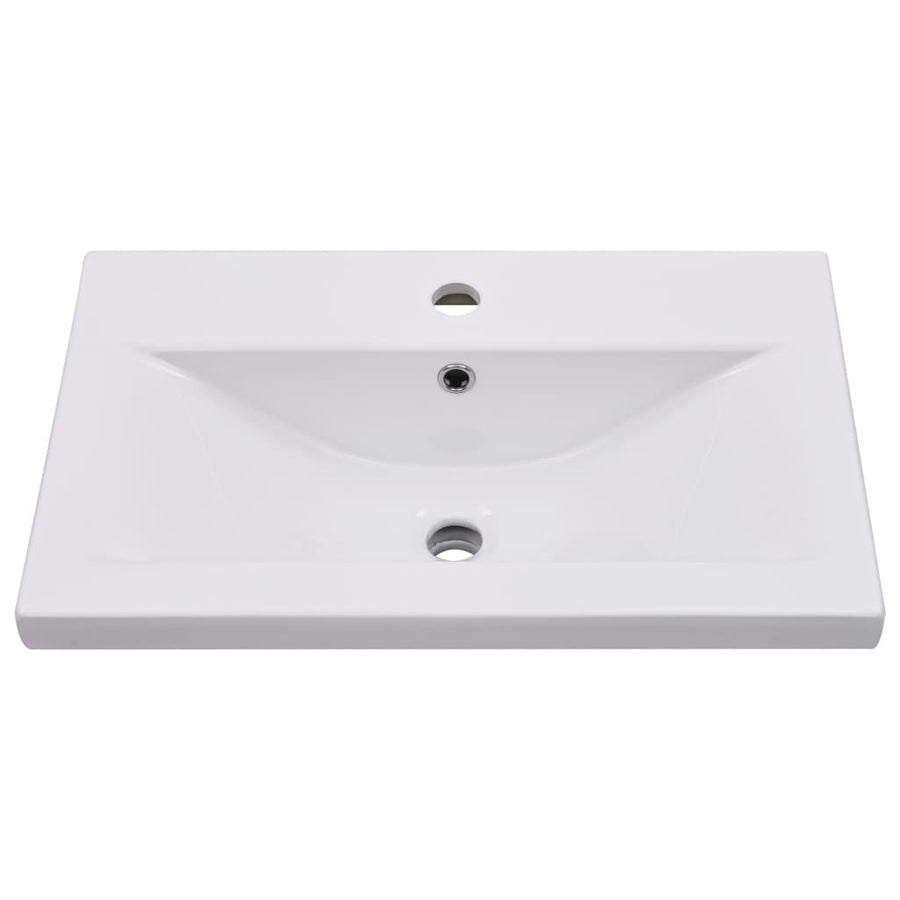Wastafelkast Met Ingebouwde Wastafel Spaanplaat Wit 60 x 38.5 x 48 cm zonder kraan