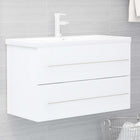 Wastafelkast met wastafel 80x38.5x48 cm spaanplaat wit