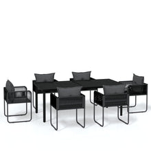 Tuinset Zwart 7 200 cm tafellengte