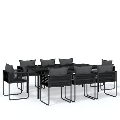 Tuinset Zwart 9 200 cm tafellengte