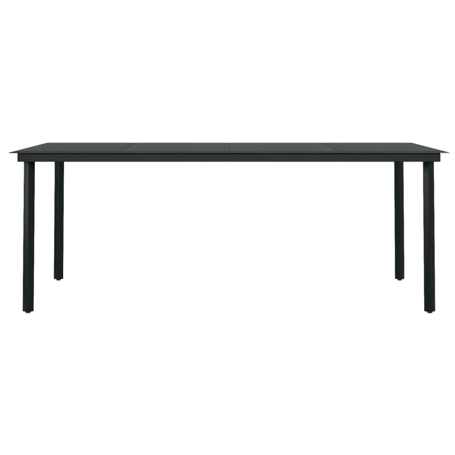 Tuinset Zwart 9 200 cm tafellengte