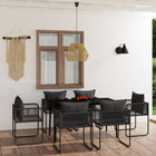 7-piece garden set black