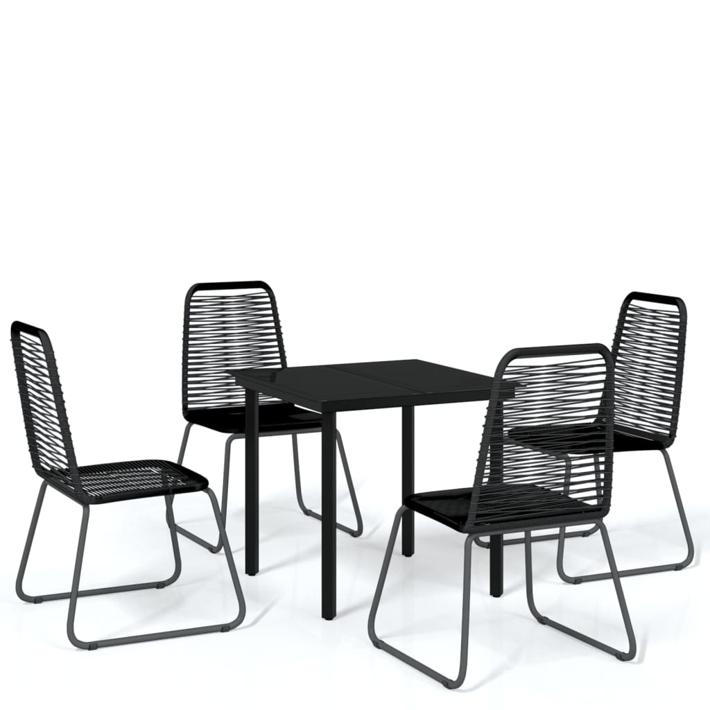 5-Delige Tuinset Zwart 4