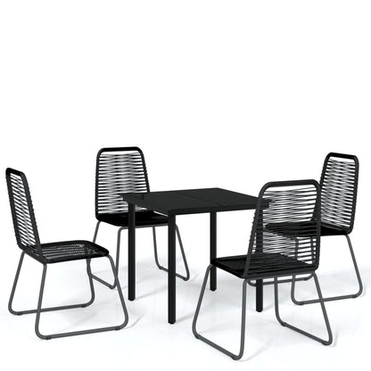 5-Delige Tuinset Zwart 4