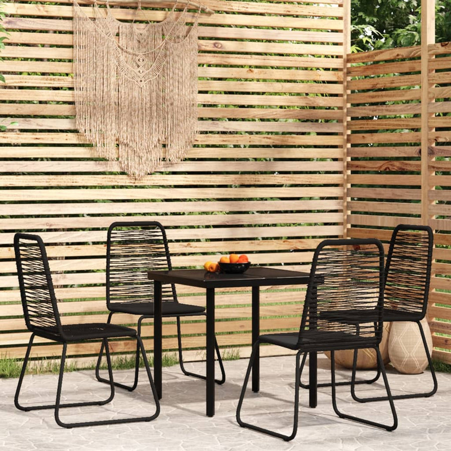 5-Delige Tuinset Zwart 4