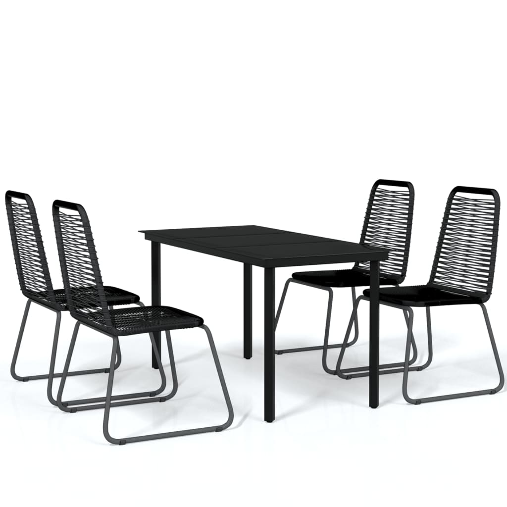5-Delige Tuinset Zwart 4