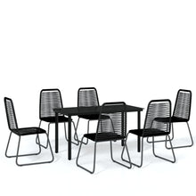 7-delige Tuinset zwart