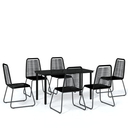 7-delige Tuinset zwart