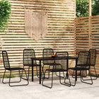 7-piece garden set black