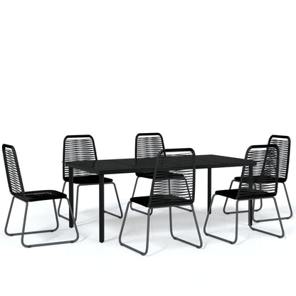 7-delige Tuinset zwart