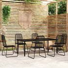 7-piece garden set black