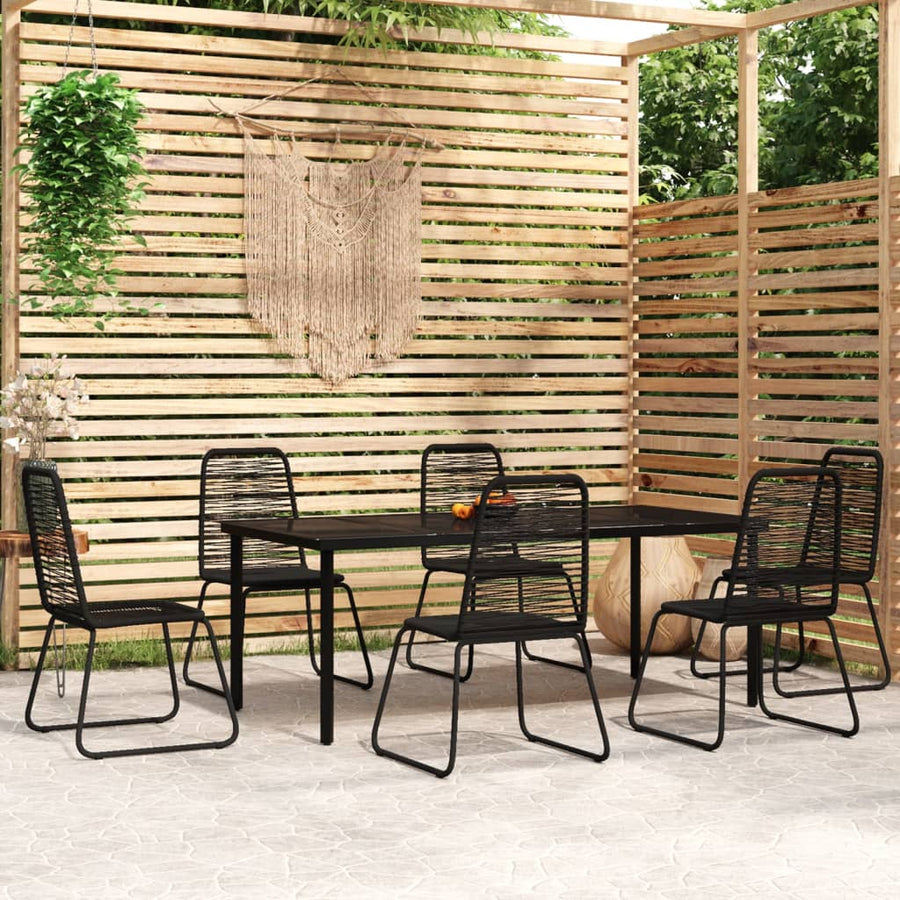 7-delige Tuinset zwart
