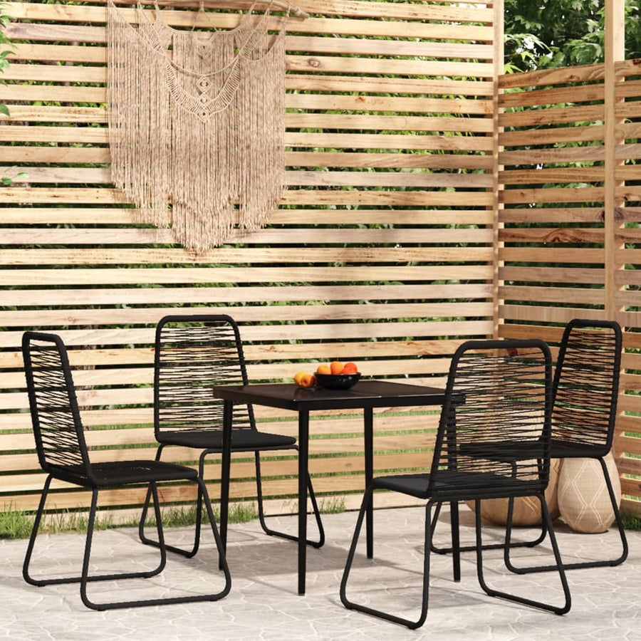 5-Delige Tuinset Zwart 4