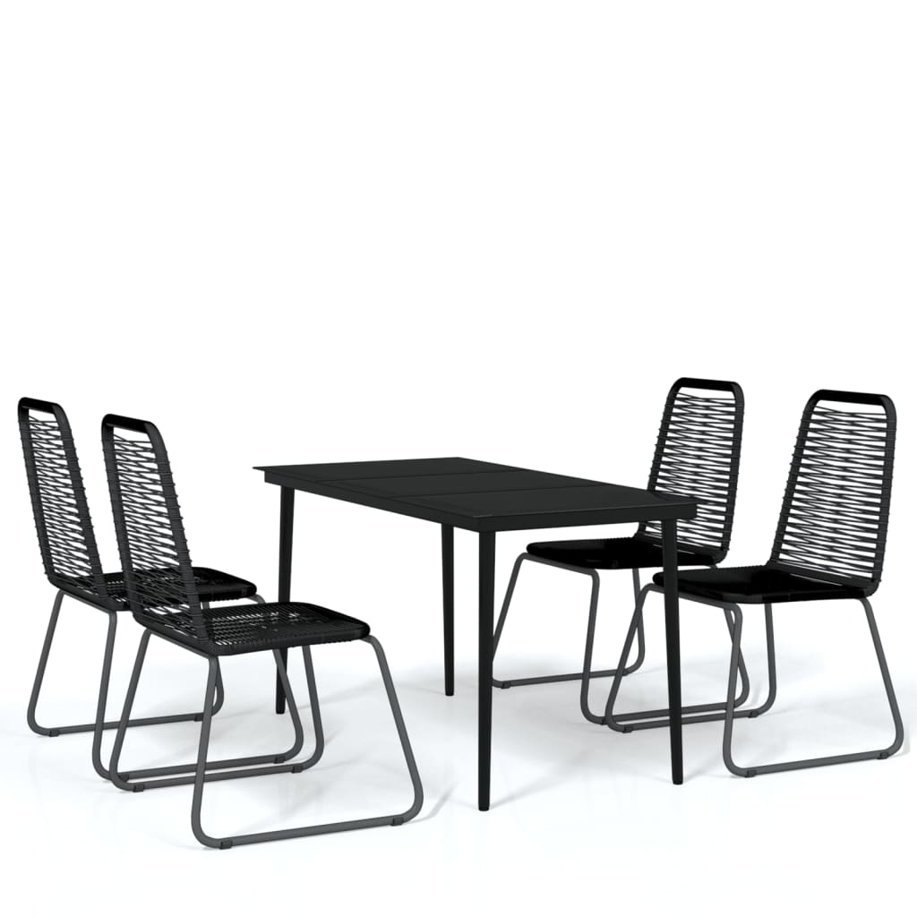 5-Delige Tuinset Zwart 4
