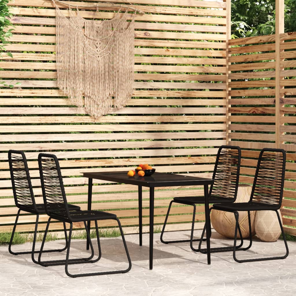 5-Delige Tuinset Zwart 4