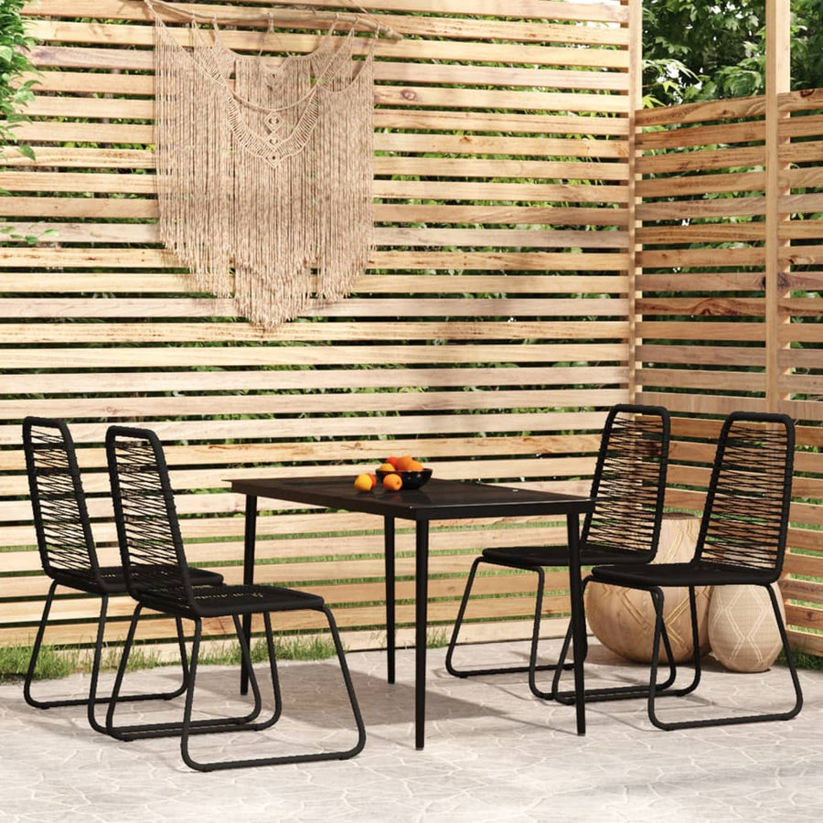 5-Delige Tuinset Zwart 4