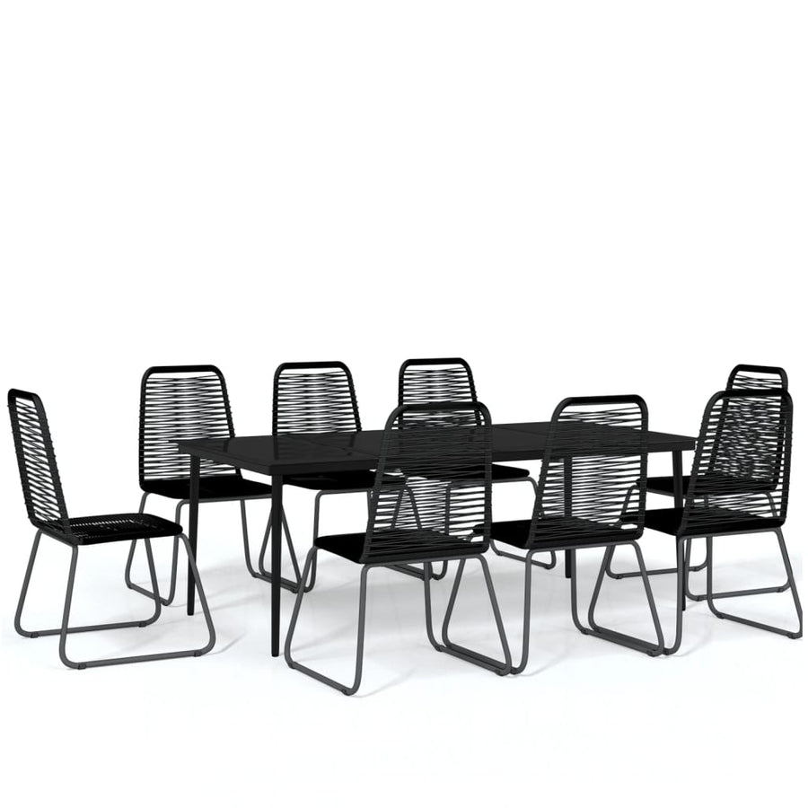 9-delige Tuinset zwart