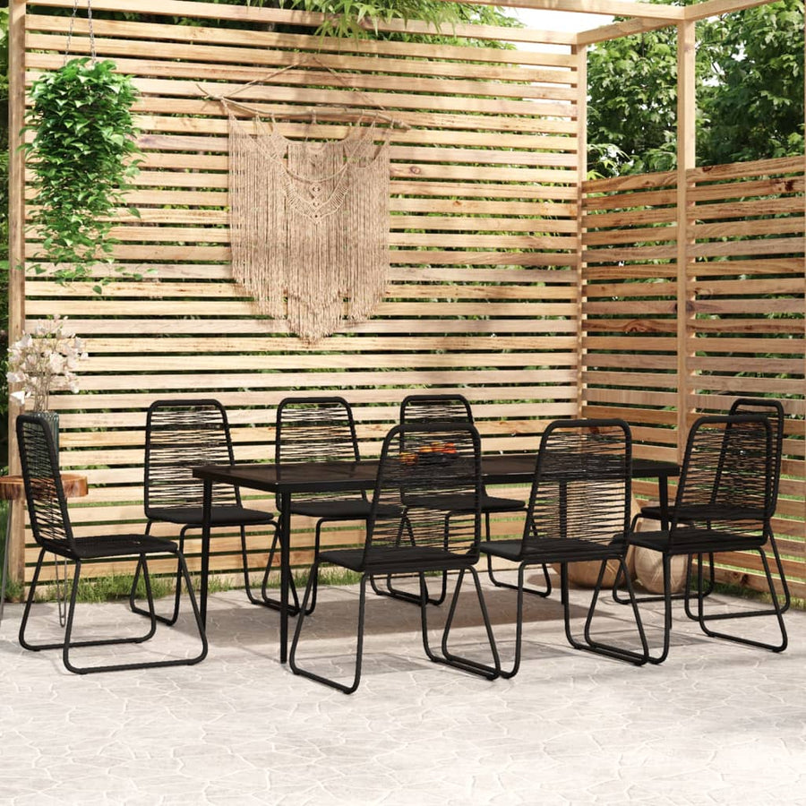 9-delige Tuinset zwart