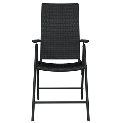 -Delige Tuinset Zwart 5 80 cm tafellengte
