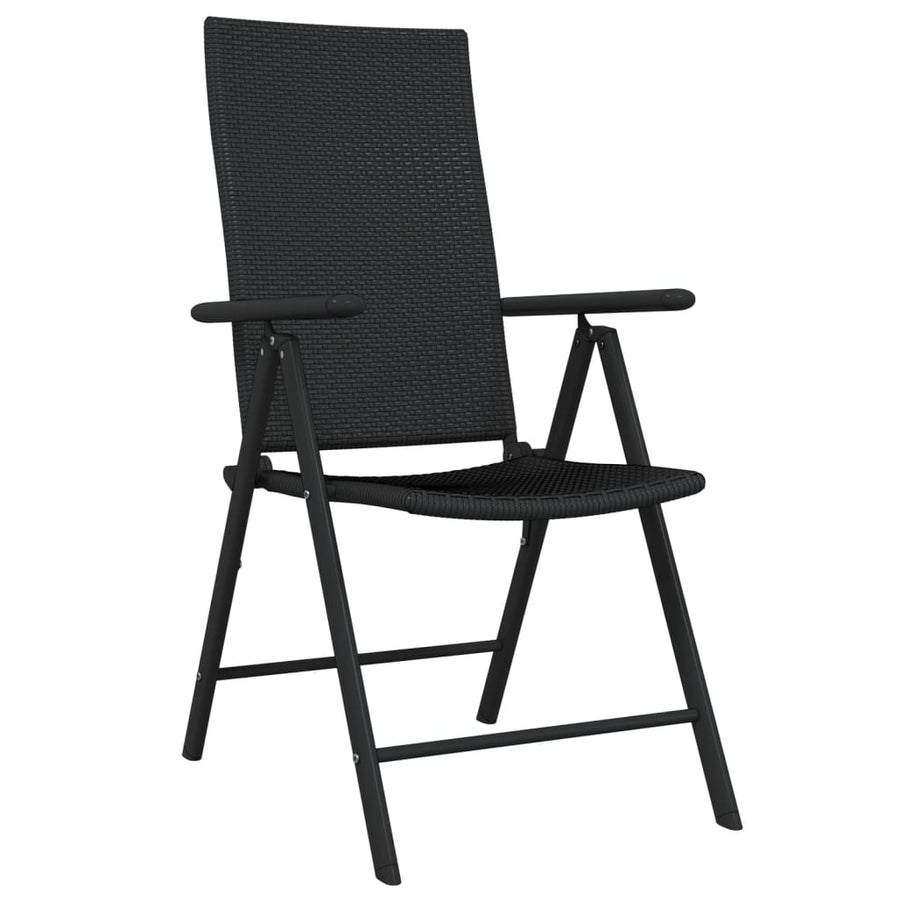 -Delige Tuinset Zwart 7 140 cm tafellengte
