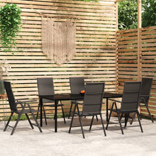 Tuinset Zwart 7 200 cm tafellengte