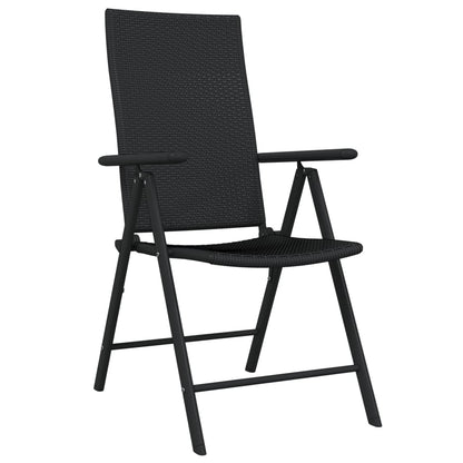 9-Delige Tuinset Zwart 8 200 cm tafellengte