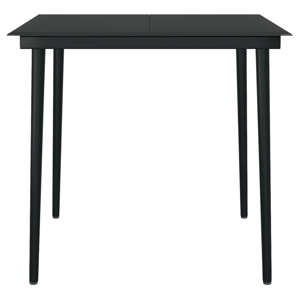-Delige Tuinset Zwart 3 80 cm tafellengte