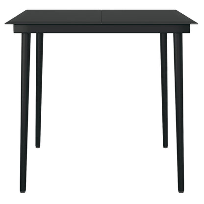 -Delige Tuinset Zwart 3 80 cm tafellengte