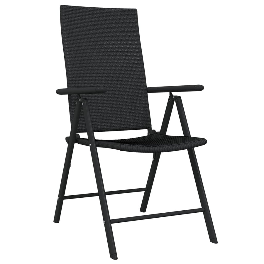 -Delige Tuinset Zwart 5 80 cm tafellengte