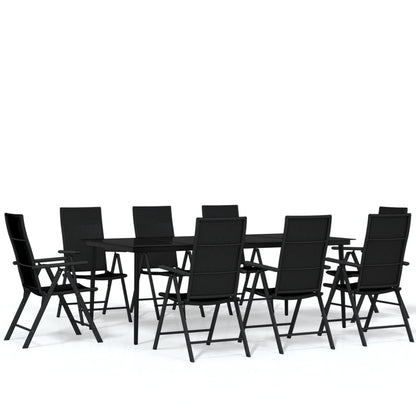 9-delige Tuinset zwart