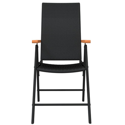 -Delige Tuinset Zwart 3 80 cm tafellengte