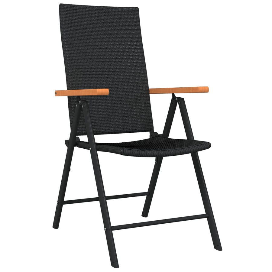 -Delige Tuinset Zwart 5 80 cm tafellengte